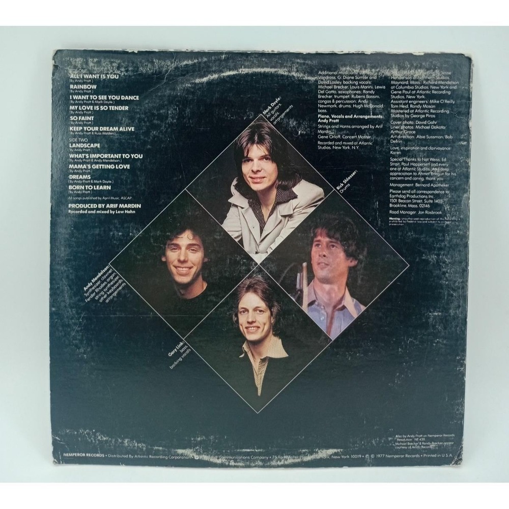 Andy Pratt Shiver In The Night LP Vinyl Record Promo Copy VG